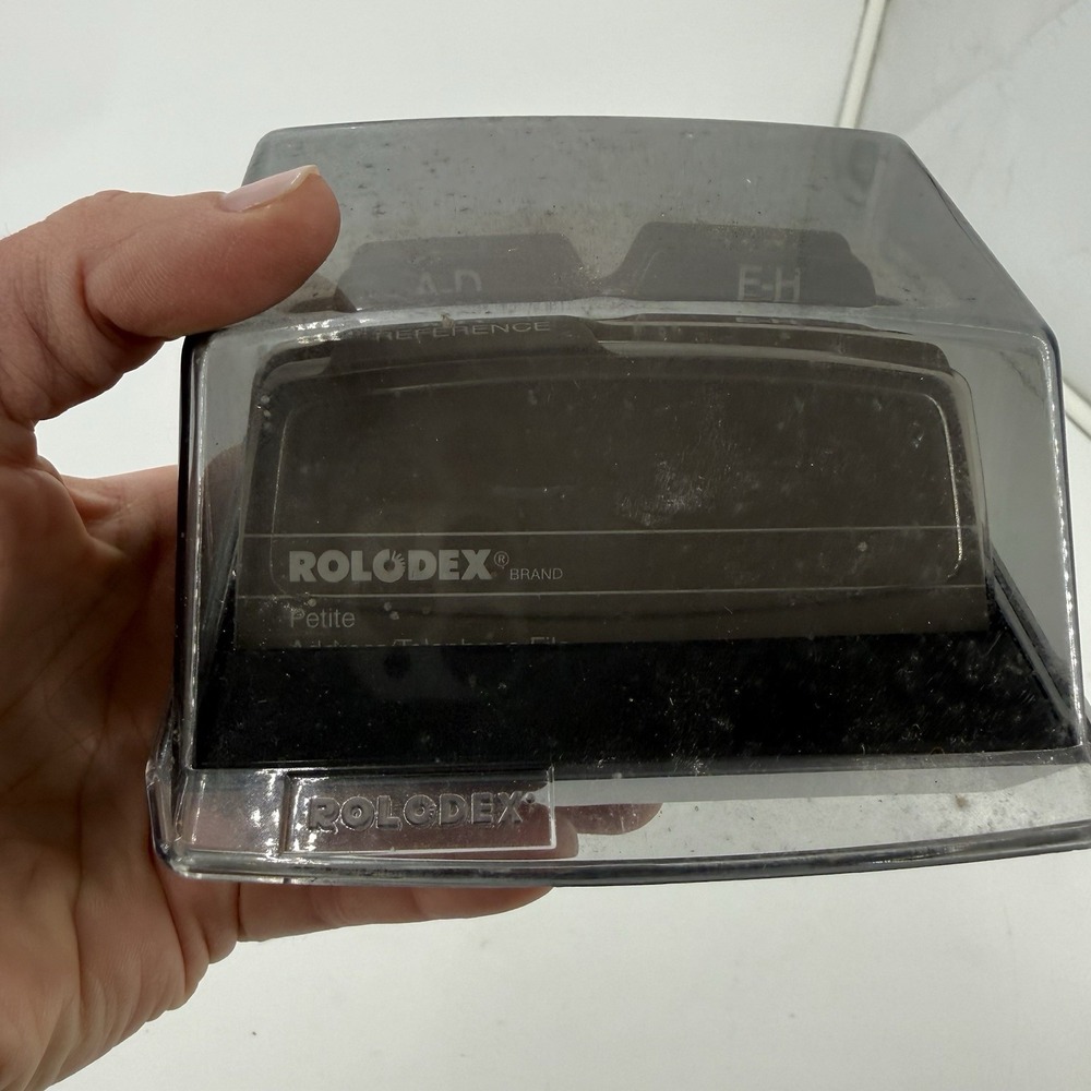 Vintage Rolodex S-300C Petite Covered Card File With All Blank‎ Cards Desktop